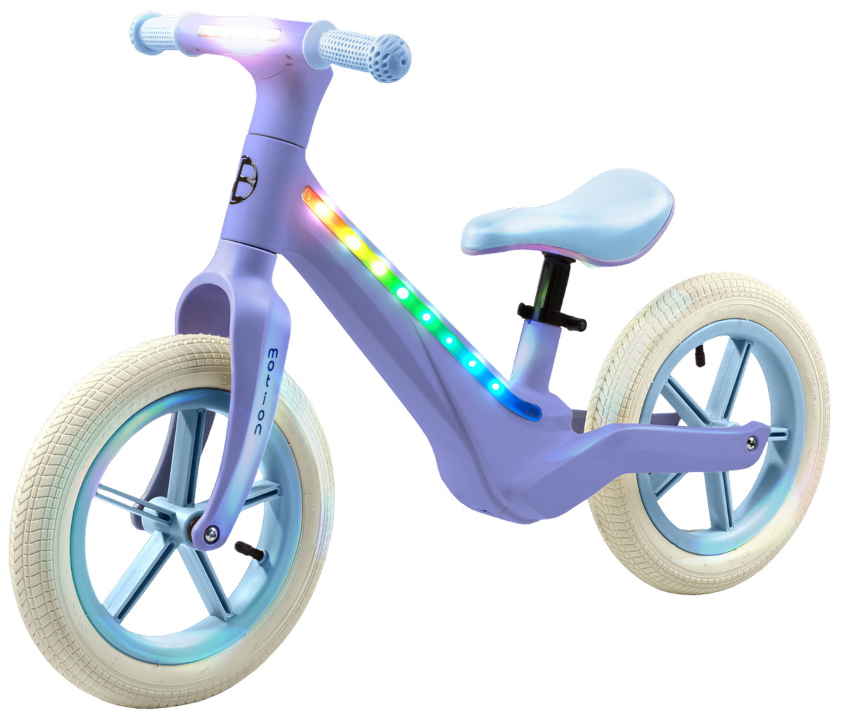 Двухколесный беговел AmaroBaby Motion сиреневый/голубой