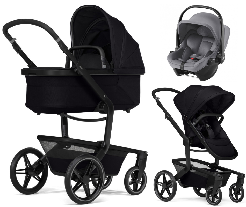 Детская коляска 3 в 1 Joolz Day 5 и автокресло Baby-Safe Core Frost Grey Space Black
