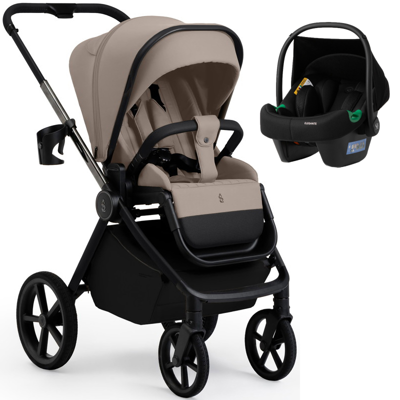 Прогулочная коляска Sweet Baby SBL Elegante Therma + автокресло Elegante Plus Beige