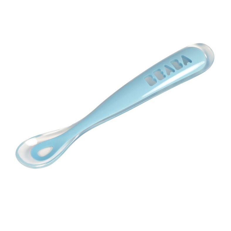 Силиконовая ложка Beaba Ergonomic для первого прикорма 913381 BLUE