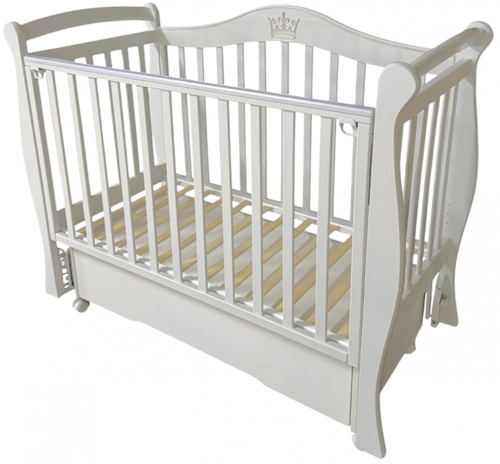 Детская кроватка Кедр Даниэла 2 (маятник универсальный,колесо) лунная ночь