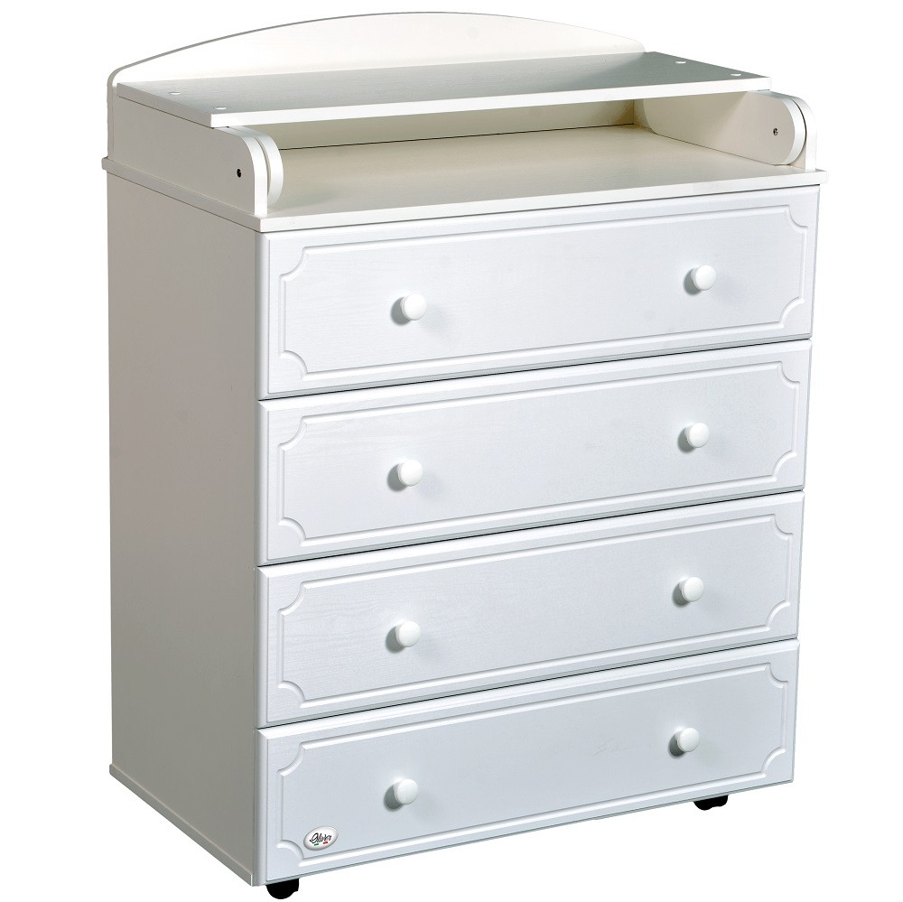Детский пеленальный комод Oliver Fabio Белый
