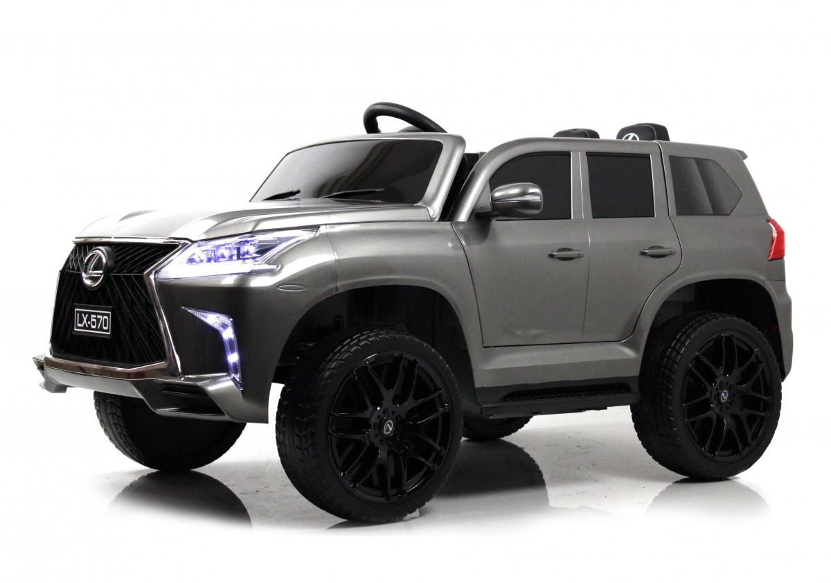 Детский электромобиль RiverToys Lexus 570 E555EE серый глянец