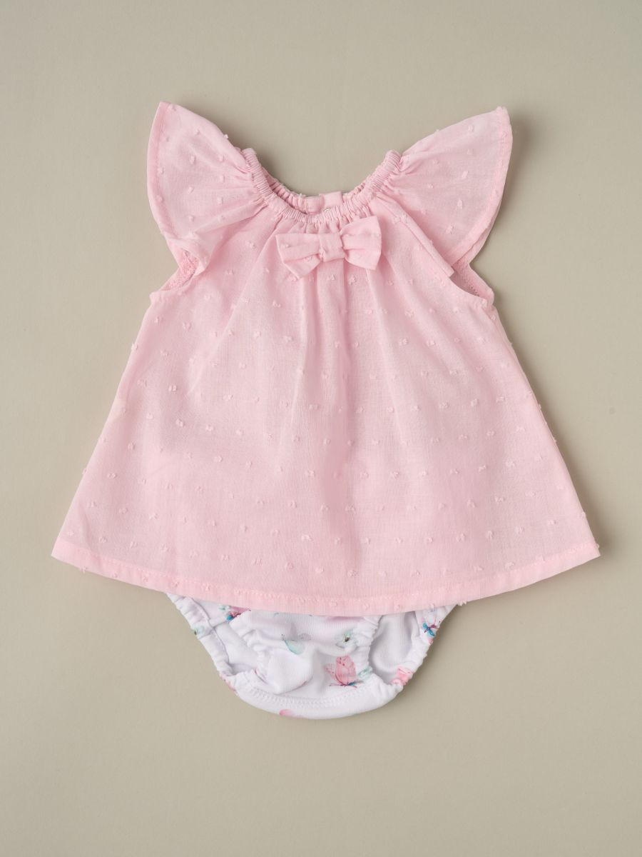 Кофточка c трусиками Little Star 194731 (ЧЗ-мз) Розовые бабочки, розовый/белый 68