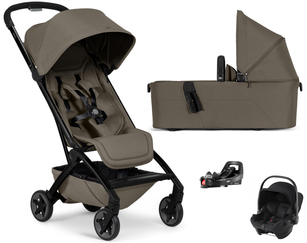 Коляска 2 в 1 Joolz Aer 2 и автокресло Baby-Safe Core Space Black и база Vario Base 5Z Hazel brown