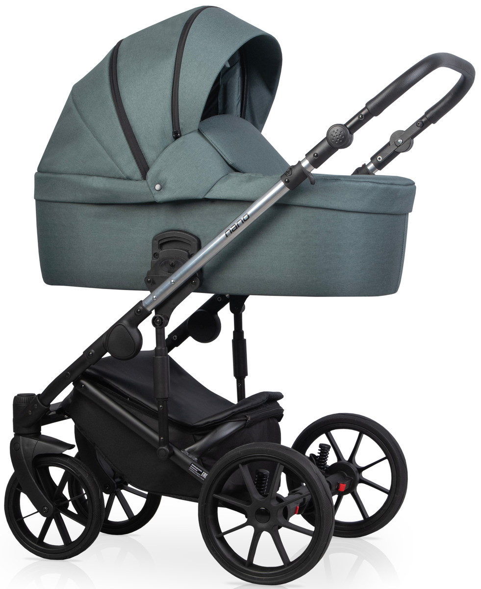 Детская коляска Riko Nano Thermo 2 в 1 14 Dark sage (темно-зеленый)