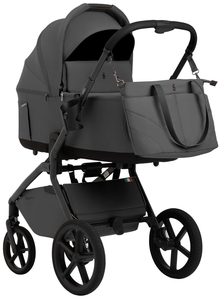 Детская коляска 2 в 1 Sweet Baby SBL Orso New 427634 New Dark Grey