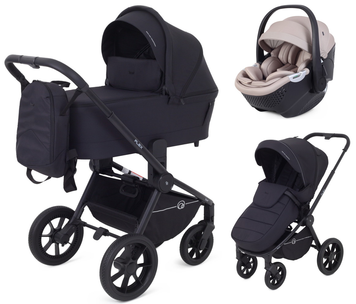 Детская коляска Rant Flex 3 в 1 RA076 с автокреслом Aster Zero Beige Black