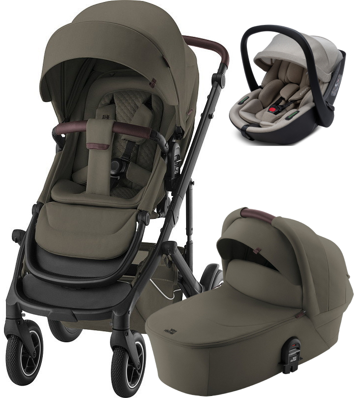 Коляска 3 в 1 Britax Roemer Smile 5Z LUX и автокресло Osann Cuddle Wheat Urban Olive