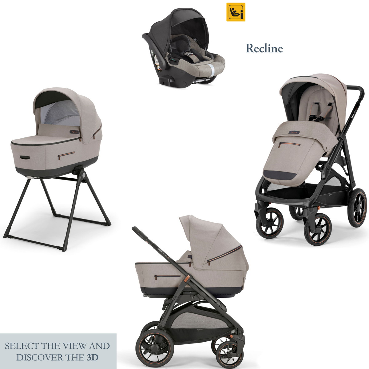 Детская коляска Inglesina Aptica System Quattro XT 4 в 1 DRW-RC 2024 Tundra Beige