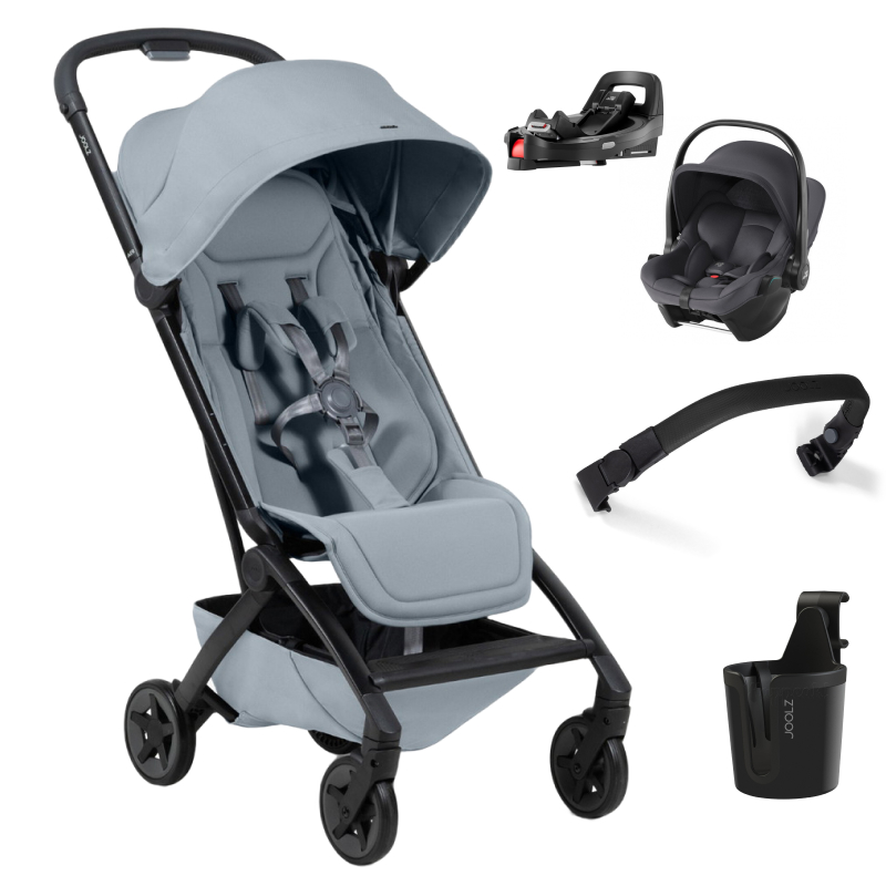 Прогулочная коляска Joolz Aer 2 SE и автокресло Baby-Safe Core Midnight Grey и база Vario Base 5Z Pebble Grey