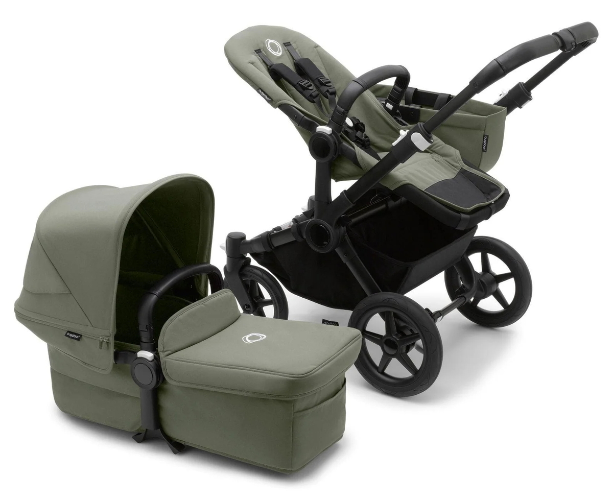 Коляска Bugaboo Donkey 5 Mono Complete 2 в 1 Black/Forest Green-Forest Green