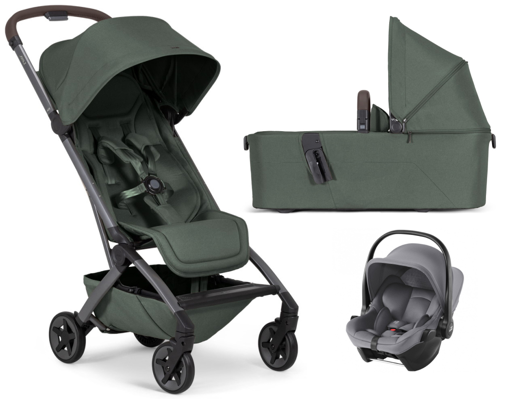 Коляска 2 в 1 Joolz Aer 2 и автокресло Baby-Safe Core Frost Grey Forest green