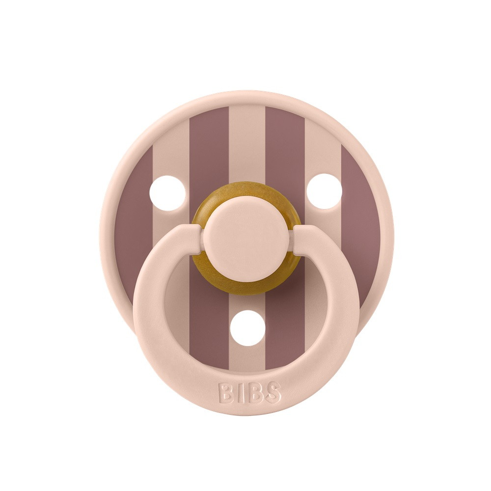 Пустышка латексная Bibs Studio Colour - Block, 0+ 10022247 Blush Woodchuck