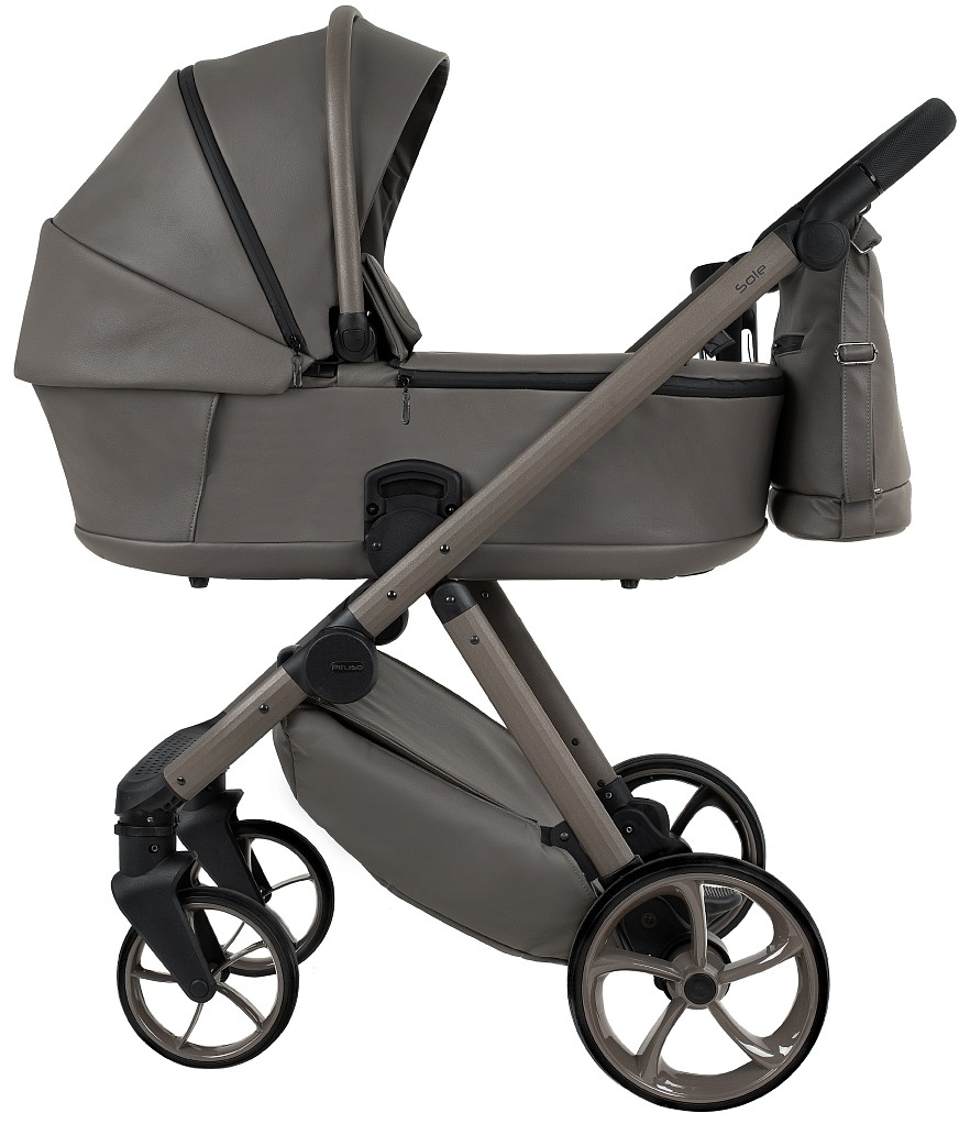 Детская коляска Pituso Sole Leather 2 в 1 PMPL/03 Truffle