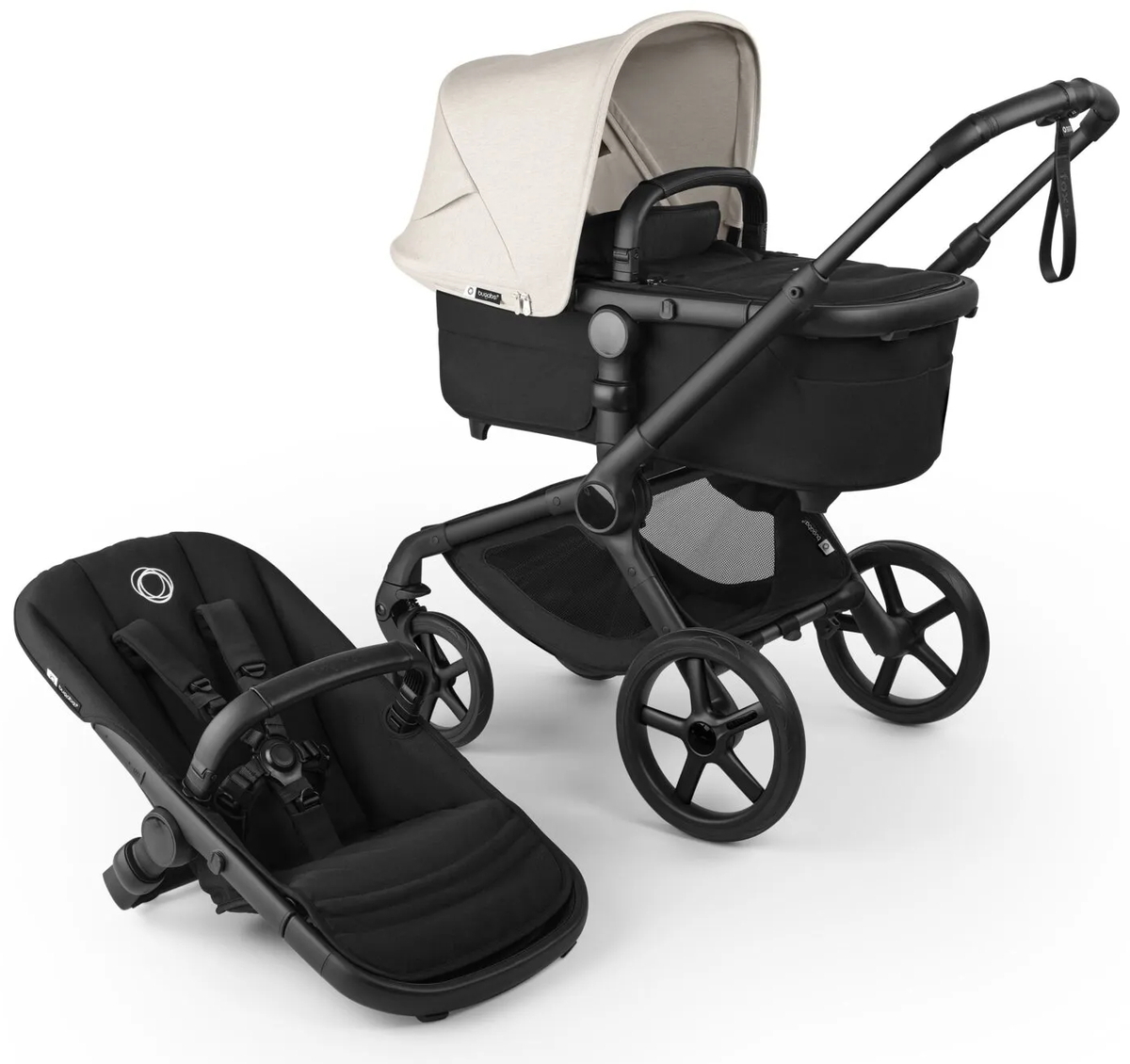 Коляска Bugaboo Fox 5 Renew complete 2 в 1 Black/Heritage Black-Misty White