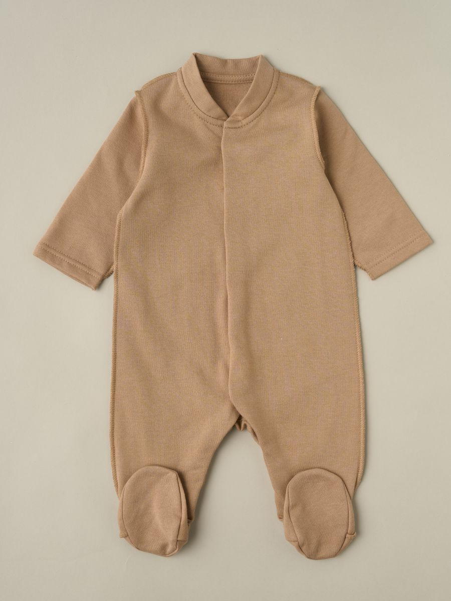 Комбинезон-стойка на кнопках Little Star 30521 (ЧЗ-мз) бежевый 56