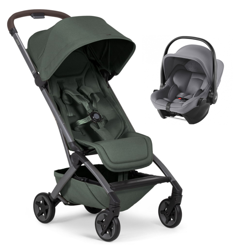 Прогулочная коляска Joolz Aer 2 и автокресло Baby-Safe Core Frost Grey Forest green