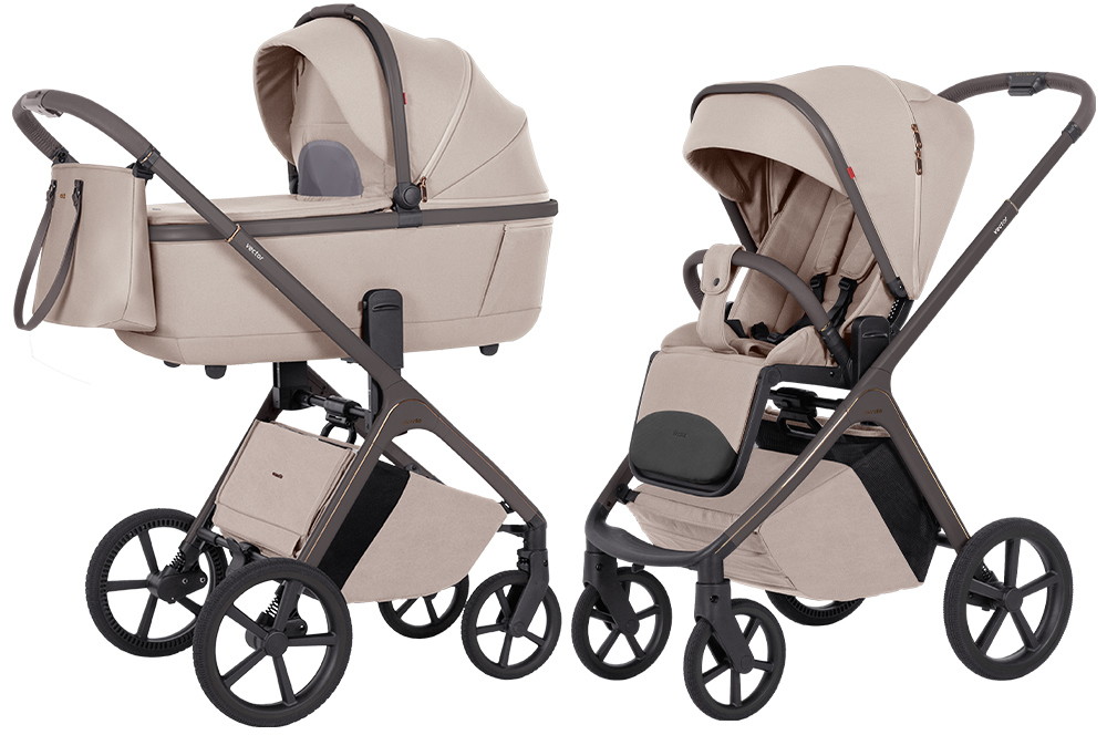 Коляска Carrello Vector limited version CRL-6552 2 в 1 Angora Beige