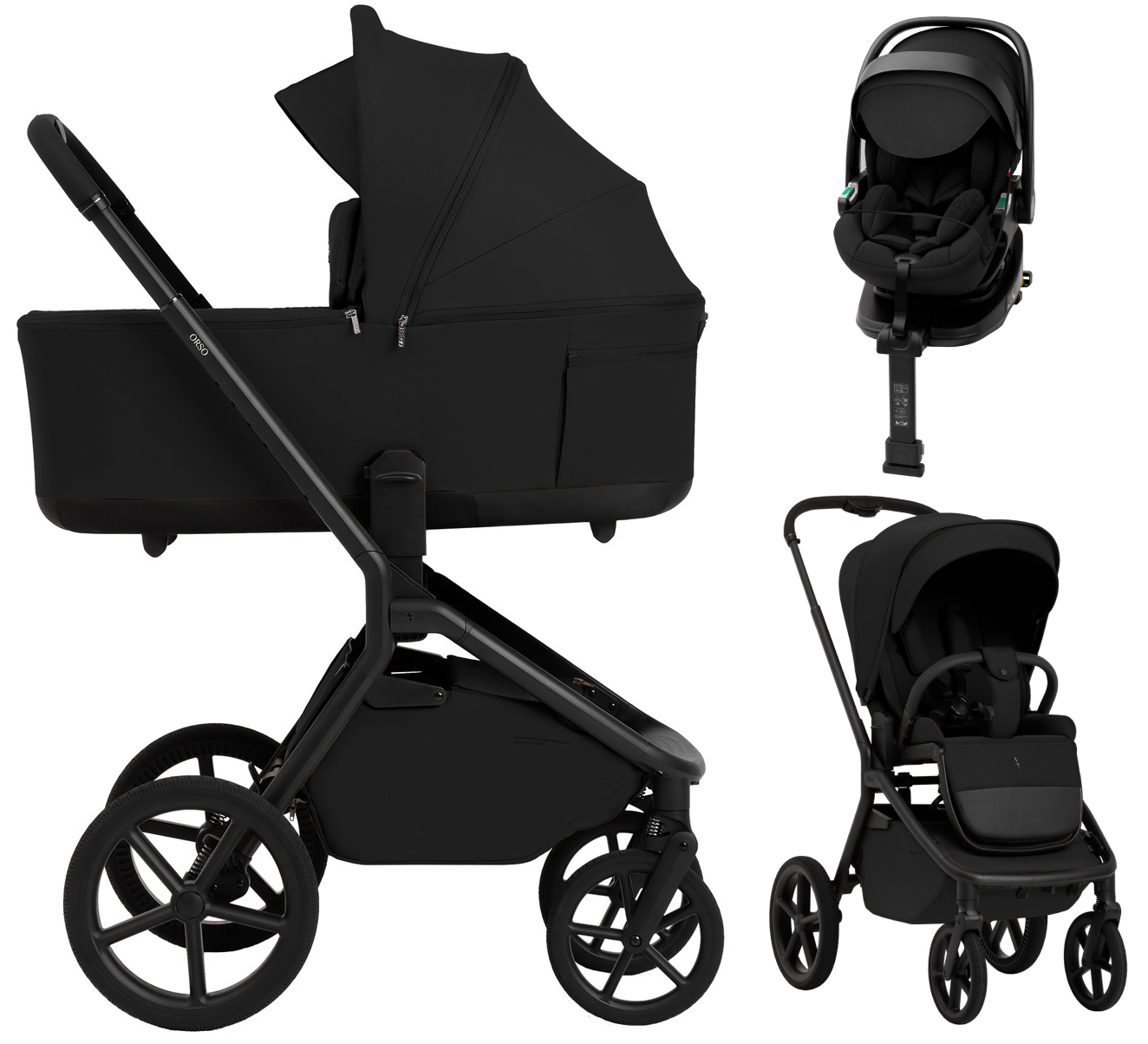 Коляска 4 в 1 Sweet Baby SBL Orso New + автокресло Premier Plus Black New Black