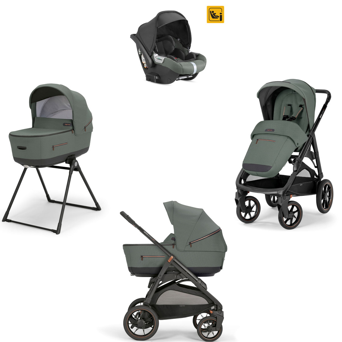 Детская коляска Inglesina Aptica System Quattro XT 4 в 1 DRW 2024 Taiga Green