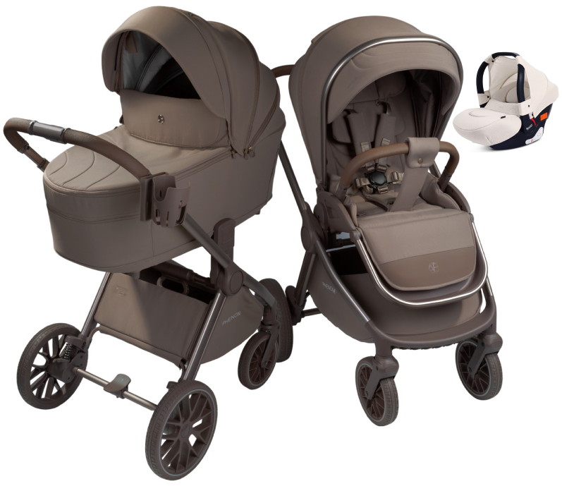 Детская коляска AmaroBaby Phenom 3 в 1 с автокреслом Rant Cruise Beige бежевый