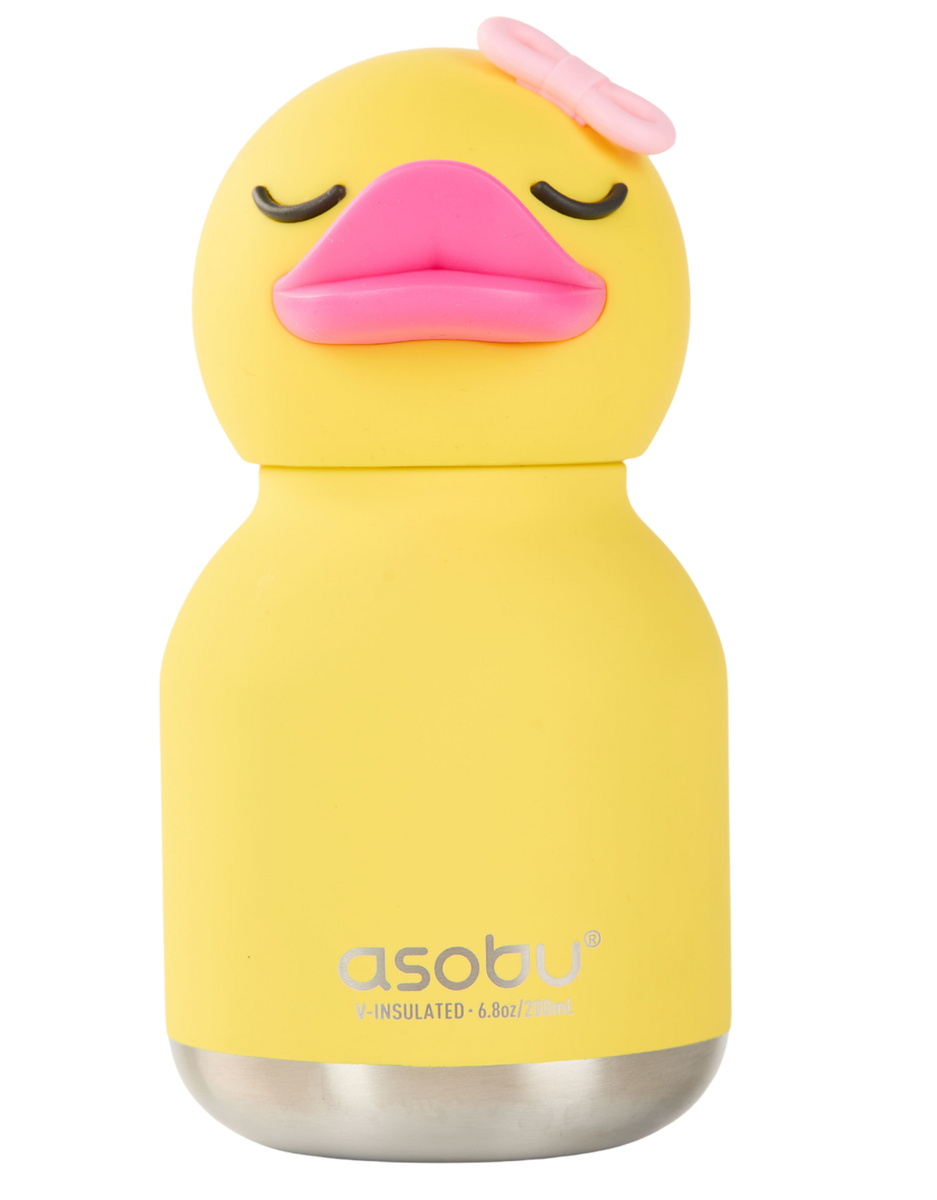 Термос-бутылка для холодных и горячих напитков Asobu Mini Bestie утенок 200 мл