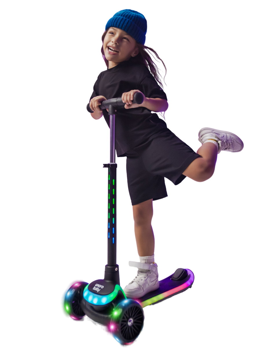 Самокат (кикборд) трехколёсный Amarobaby Blaze чёрный