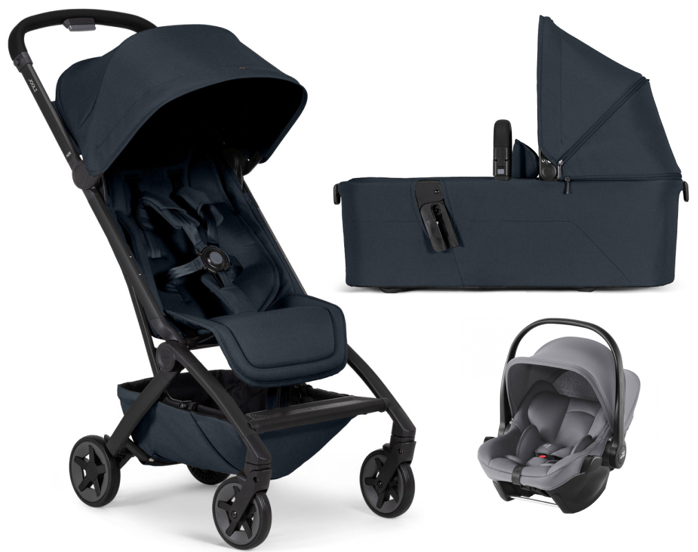 Коляска 2 в 1 Joolz Aer 2 и автокресло Baby-Safe Core Frost Grey Dark navy blue