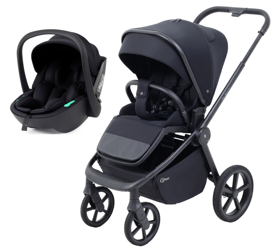Детская прогулочная коляска Rant Flex Color с автокреслом Miro Black Midnight Black