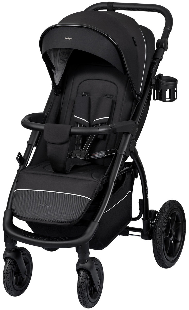 Детская прогулочная коляска Indigo Epica XL Air Plus с сумкой 2026 черный
