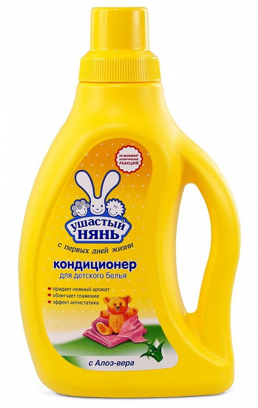 Кондиционер Ушастый нянь для детского белья с Алоэ Вера 750 мл.