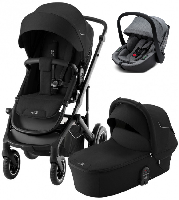 Коляска 3 в 1 Britax Roemer Smile 5Z и автокресло Osann Cuddle Iron Space Black