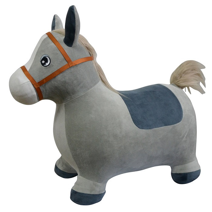 Прыгуны-животные Pituso Ослик PVC съемный чехол Серый