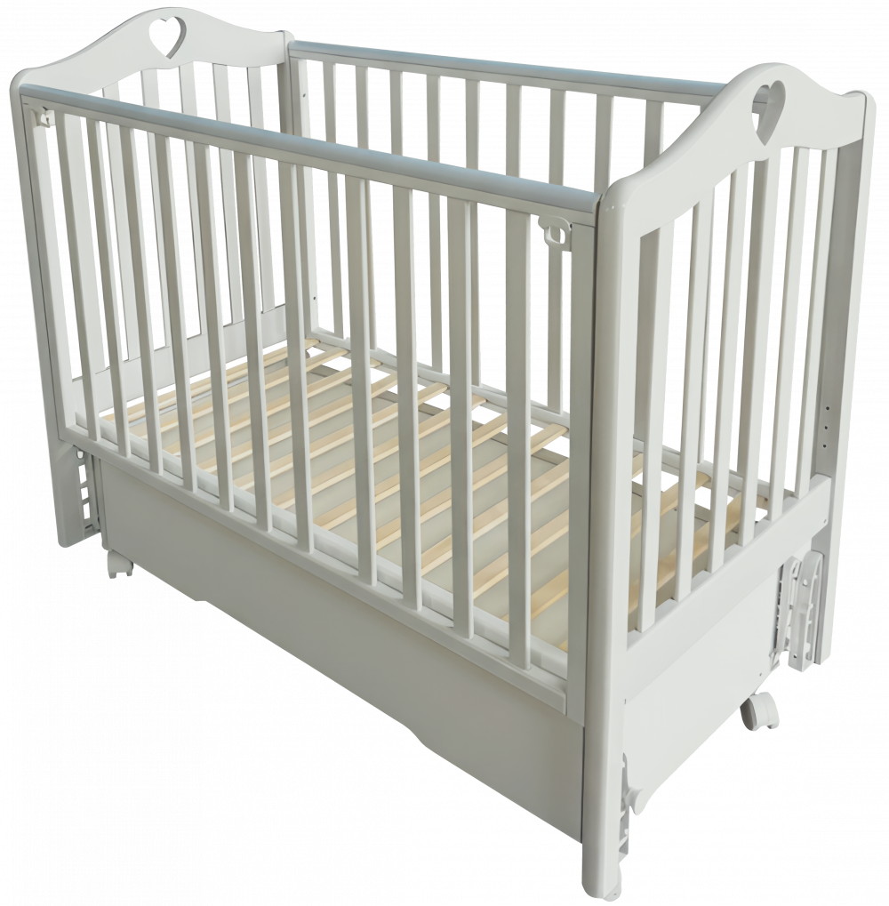 Детская кроватка Кедр Дарина 2 (маятник универсальный,колесо) лунная ночь