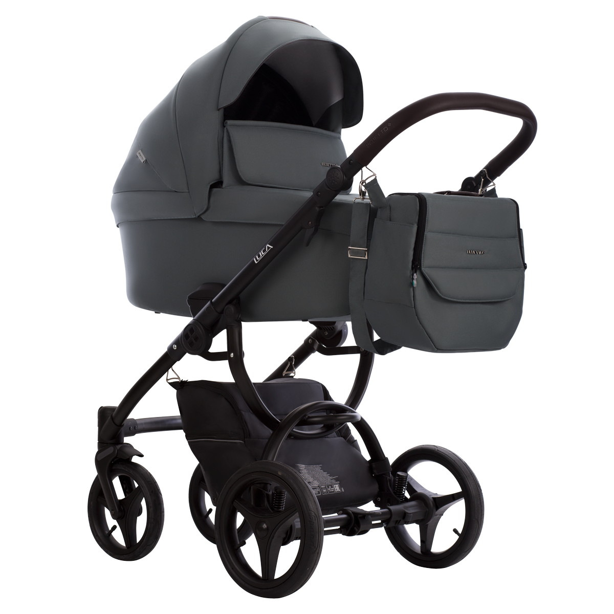 Детская коляска Bebetto Luca 3 в 1 с автокреслом Avionaut Cosmo 39 шалфей