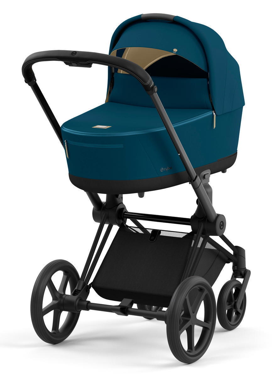 Коляска для новорожденных Cybex Priam IV Matt Black Mountain Blue