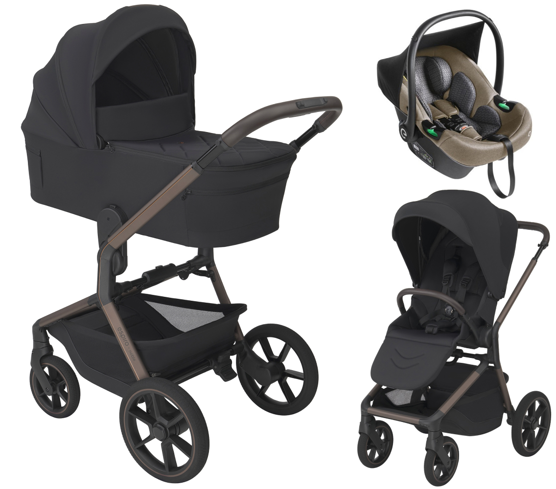Детская коляска 3 в 1 Espiro Noble и автокресло PI Beige 10 majestic