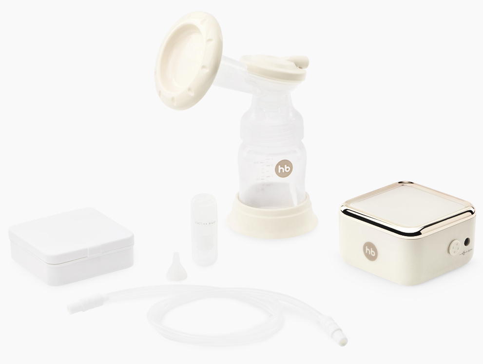 Молокоотсос Happy Baby с электрическим приводом и функцией аспиратора 22009 new cream