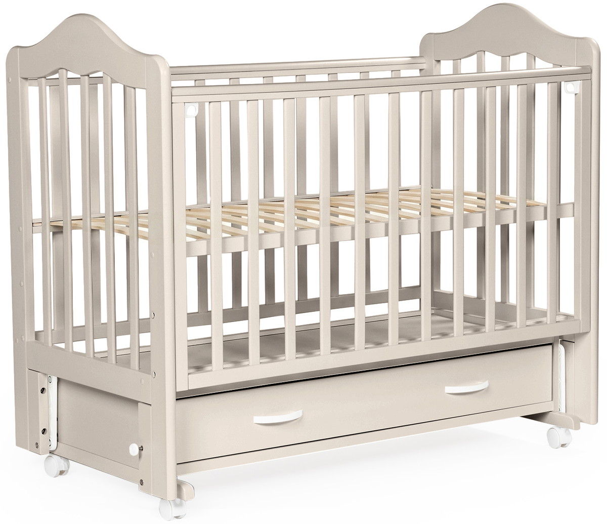 Детская кроватка Bebizaro Fillmore маятник универсальный c ящиком BZFEMYA/05/CA Cappuccino