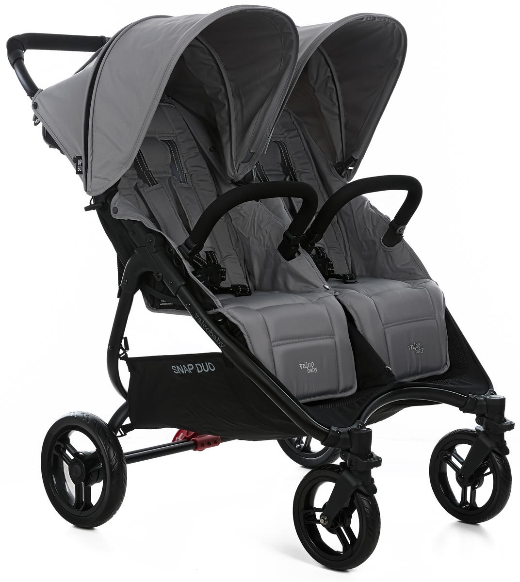 Прогулочная коляска для двойни Valco baby Snap Duo Flatt Matt/Cool Grey