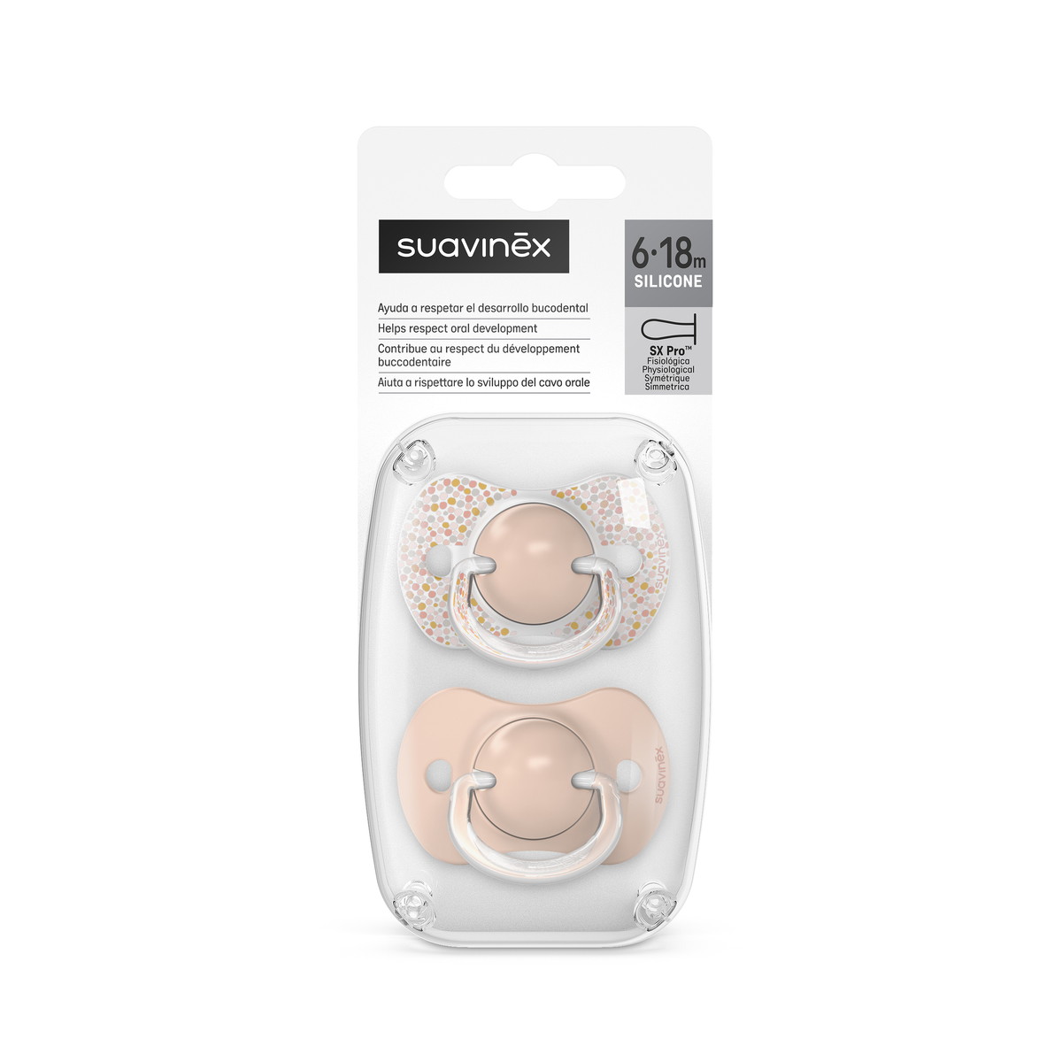 Соска-Пустышка Suavinex Physiological Dreams Pro 0-6 мес, 2 шт 308276 PINK