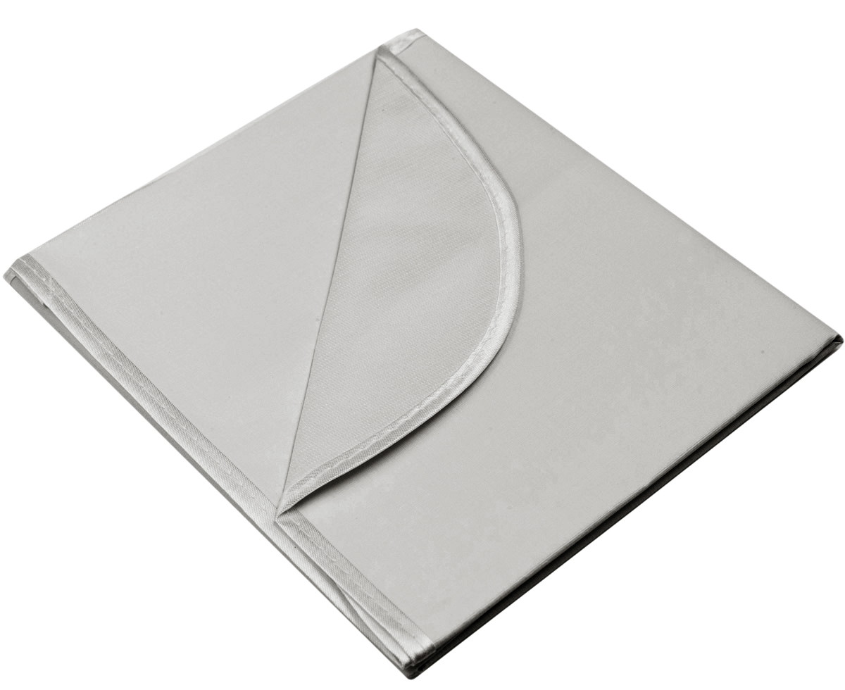 Клеёнка подкладная Roxy-Kids с ПВХ покрытием, окантована тесьмой 70*100 см R-0083 серая