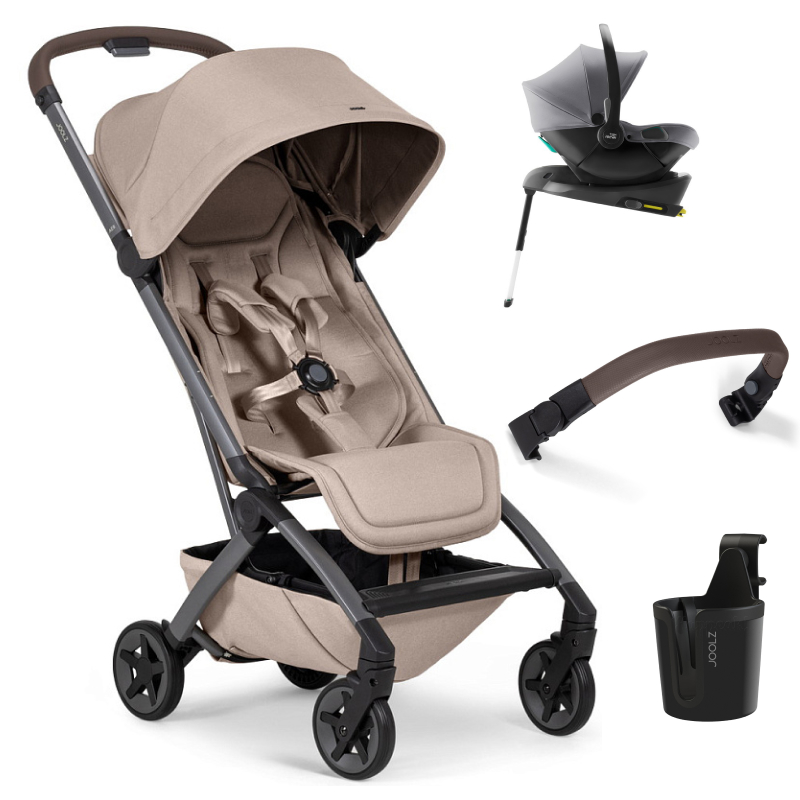 Прогулочная коляска Joolz Aer 2 SE и автокресло Baby-Safe Core Frost Grey и база Baby-Safe Core Sandy taupe