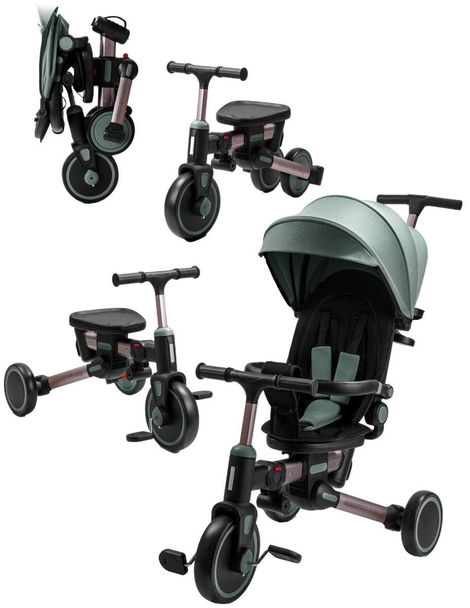 Многофункциональный велосипед AmaroBaby MultiRide зеленый