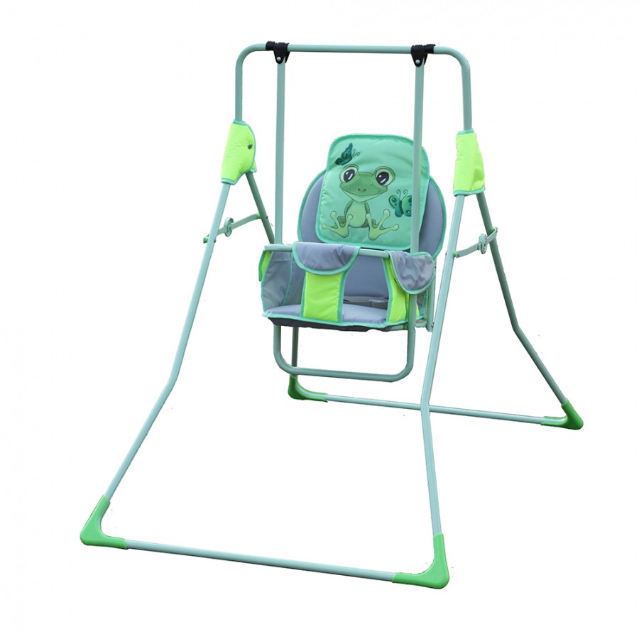 Качели Bambola напольные детские 1493 лягушка