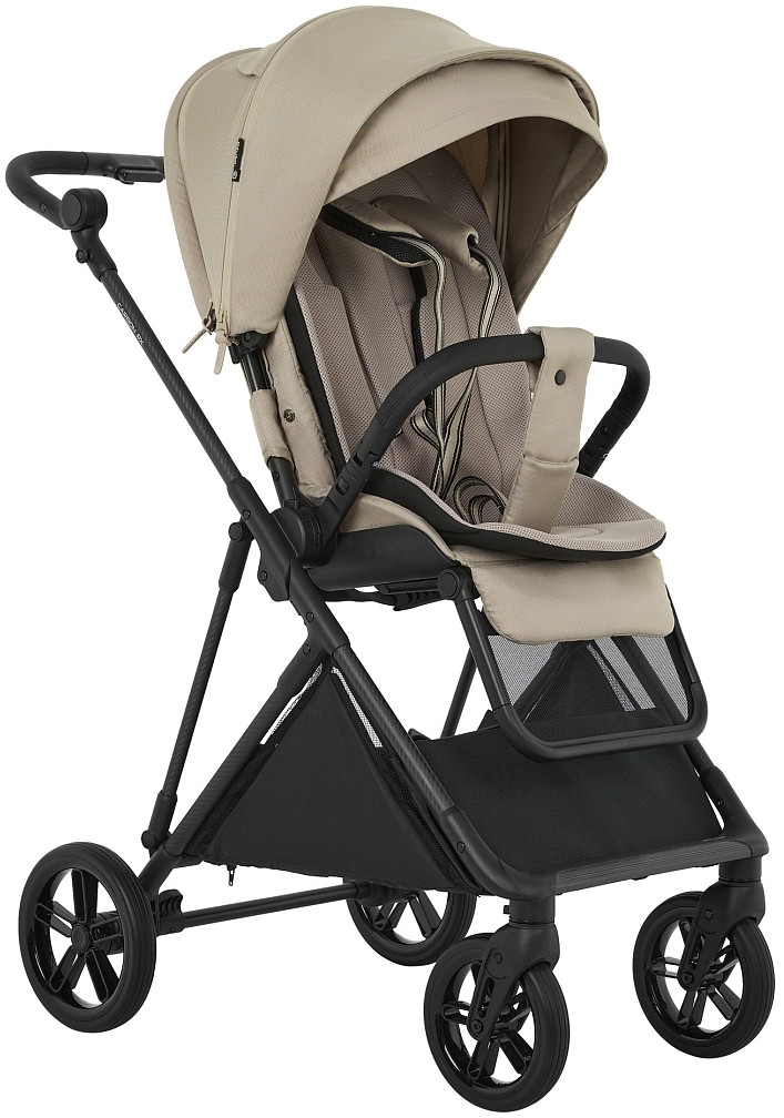 Детская прогулочная коляска Pituso Carbon RX Sapphire Sand/рама carbon