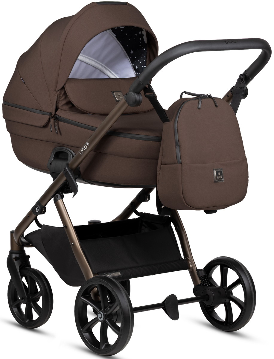Детская коляска Tutis Uno 6 Plus Essential collection 2 в 1 1602147 Tiramissu с сумкой в цвет