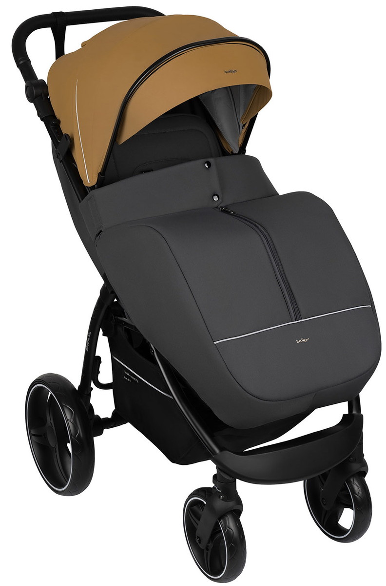 Детская прогулочная коляска Indigo Epica XL 2026 бежевый-серый