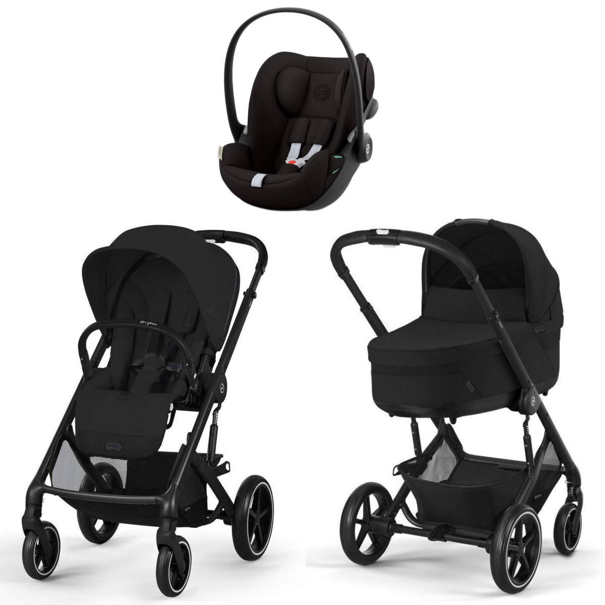 Коляска Cybex Balios S Lux BLK 2025 Cloud G i-Size Magic Black 3 в 1 Moon Black